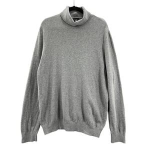 H&M Men's Gray Turtleneck Long Sleeve Slim Fit‎ Jumper Cotton Sweater Size XXL